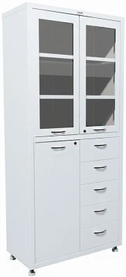 Шкаф медицинский металлический Hilfe МД 2 1780 R-5