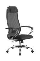 Кресло для руководителя Metta 15/131/003 MPRU (сетка/ткань черная)